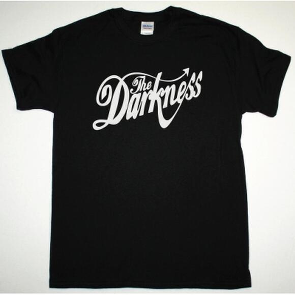 Kaity K Other - The Darkness White Logo Glam Rock Music Unisex T-Shirt